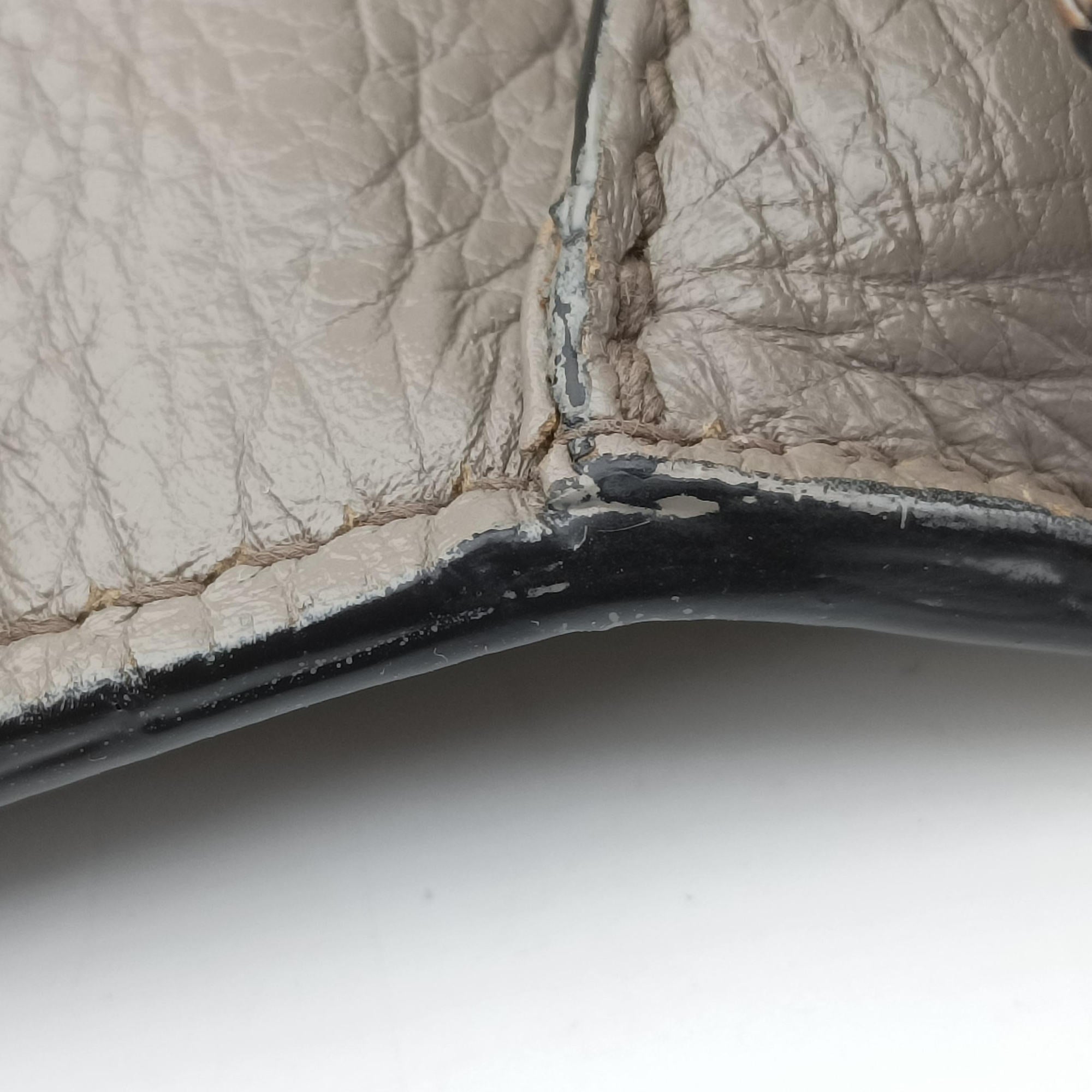 Pre-owned Gucci Bamboo Daily Grey Leather 370826 shoulderbag | stylenewstar