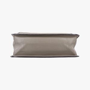 Pre-owned Gucci Bamboo Daily Grey Leather 370826 shoulderbag | stylenewstar