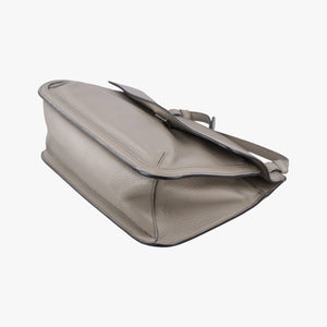 Pre-owned Gucci Bamboo Daily Grey Leather 370826 shoulderbag | stylenewstar
