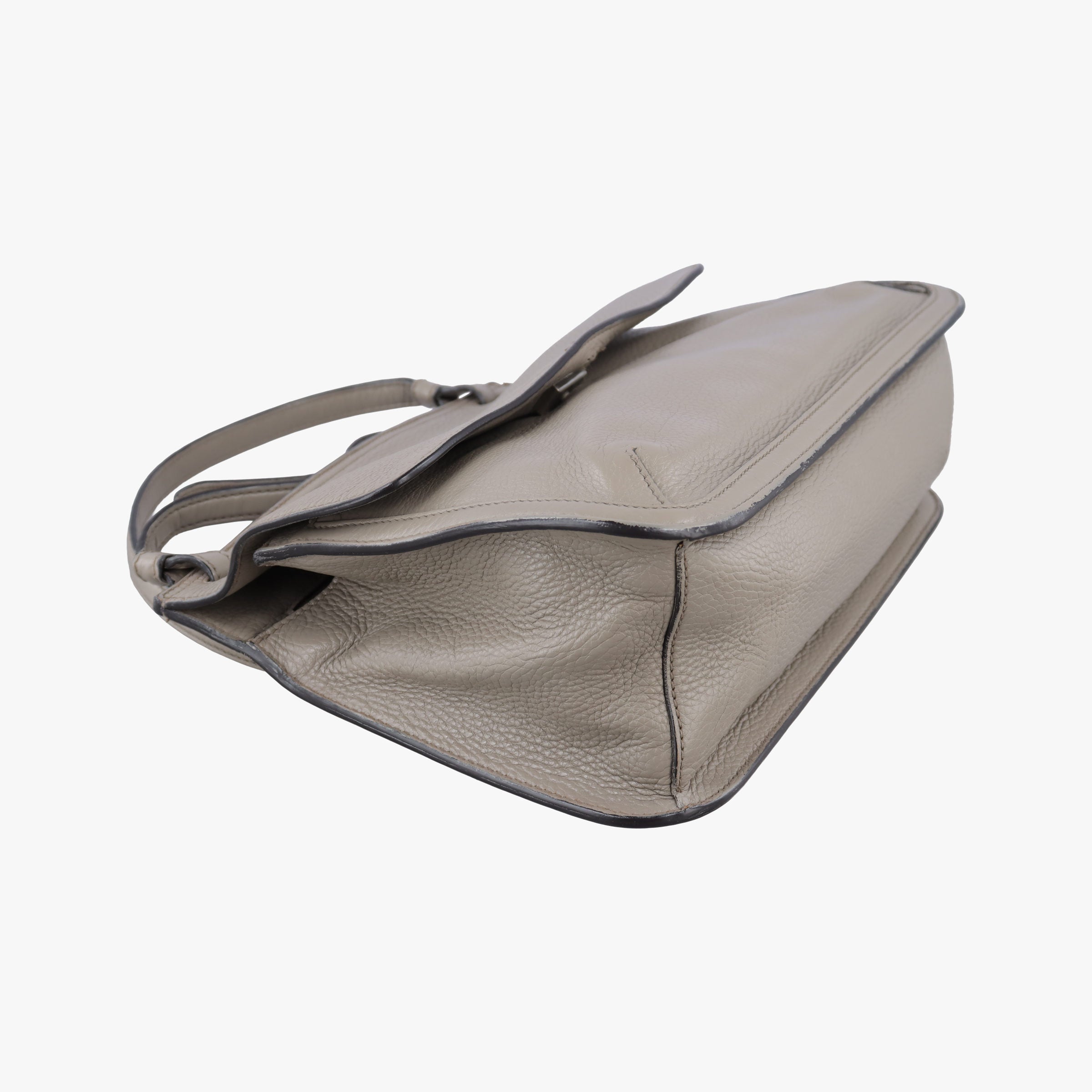 Pre-owned Gucci Bamboo Daily Grey Leather 370826 shoulderbag | stylenewstar