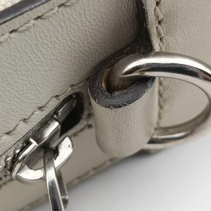 Pre-owned Gucci Bright Diamante White PVC coated canvas×Leather 285445 shoulderbag | stylenewstar