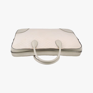 Pre-owned Gucci Bright Diamante White PVC coated canvas×Leather 285445 shoulderbag | stylenewstar