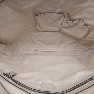 Pre-owned Gucci Bright Diamante White PVC coated canvas×Leather 285445 shoulderbag | stylenewstar