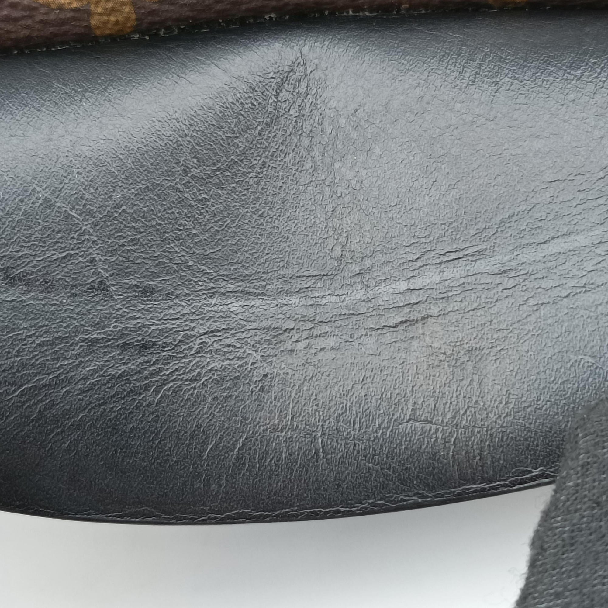 Vintage Louis Vuitton TUILERIES tote Brown×Noir×Red Monogram Canvas ácalf leather M41454 handbag | stylenewstar