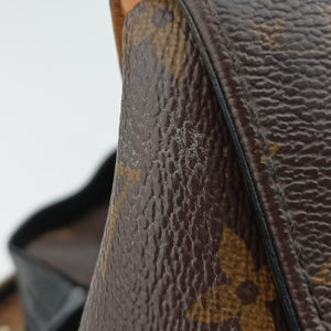 Vintage Louis Vuitton TUILERIES tote Brown×Noir×Red Monogram Canvas ácalf leather M41454 handbag | stylenewstar