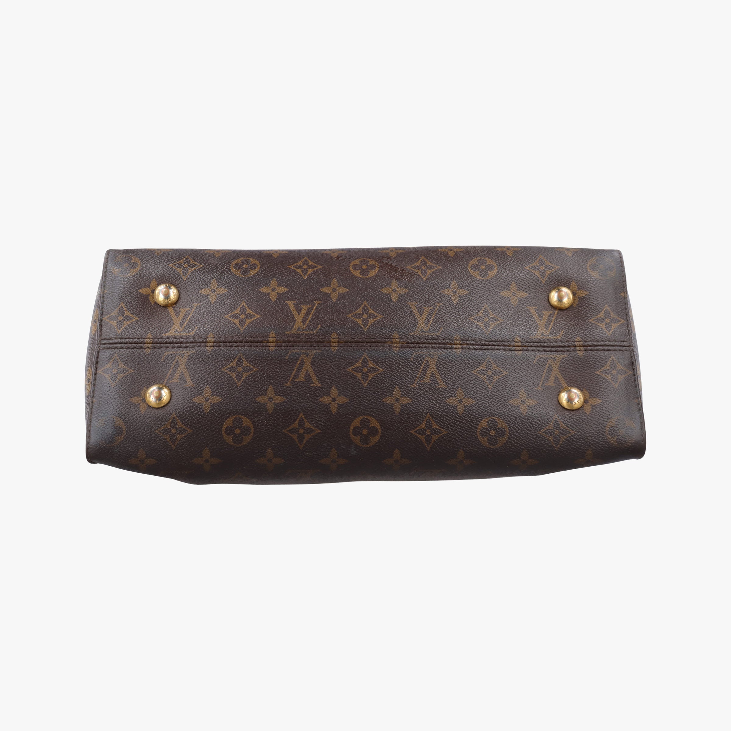 Vintage Louis Vuitton TUILERIES tote Brown×Noir×Red Monogram Canvas ácalf leather M41454 handbag | stylenewstar