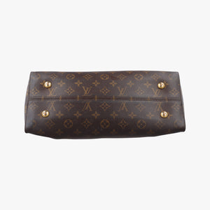 Vintage Louis Vuitton TUILERIES tote Brown×Noir×Red Monogram Canvas ácalf leather M41454 handbag | stylenewstar