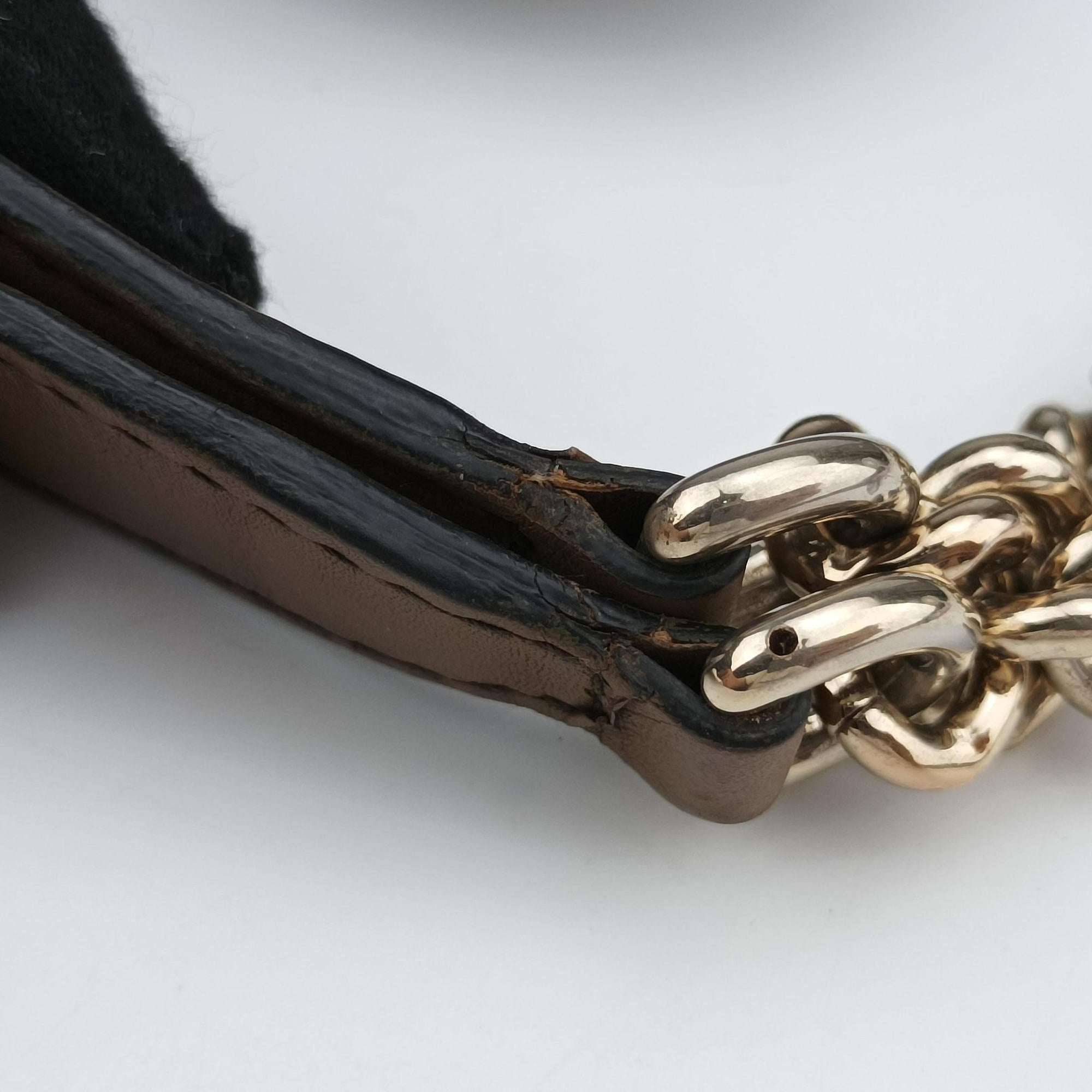 Pre-owned Gucci Emily Brown Leather 295403 shoulderbag | stylenewstar