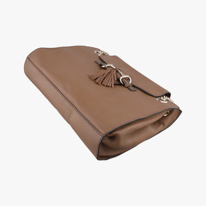 Pre-owned Gucci Emily Brown Leather 295403 shoulderbag | stylenewstar