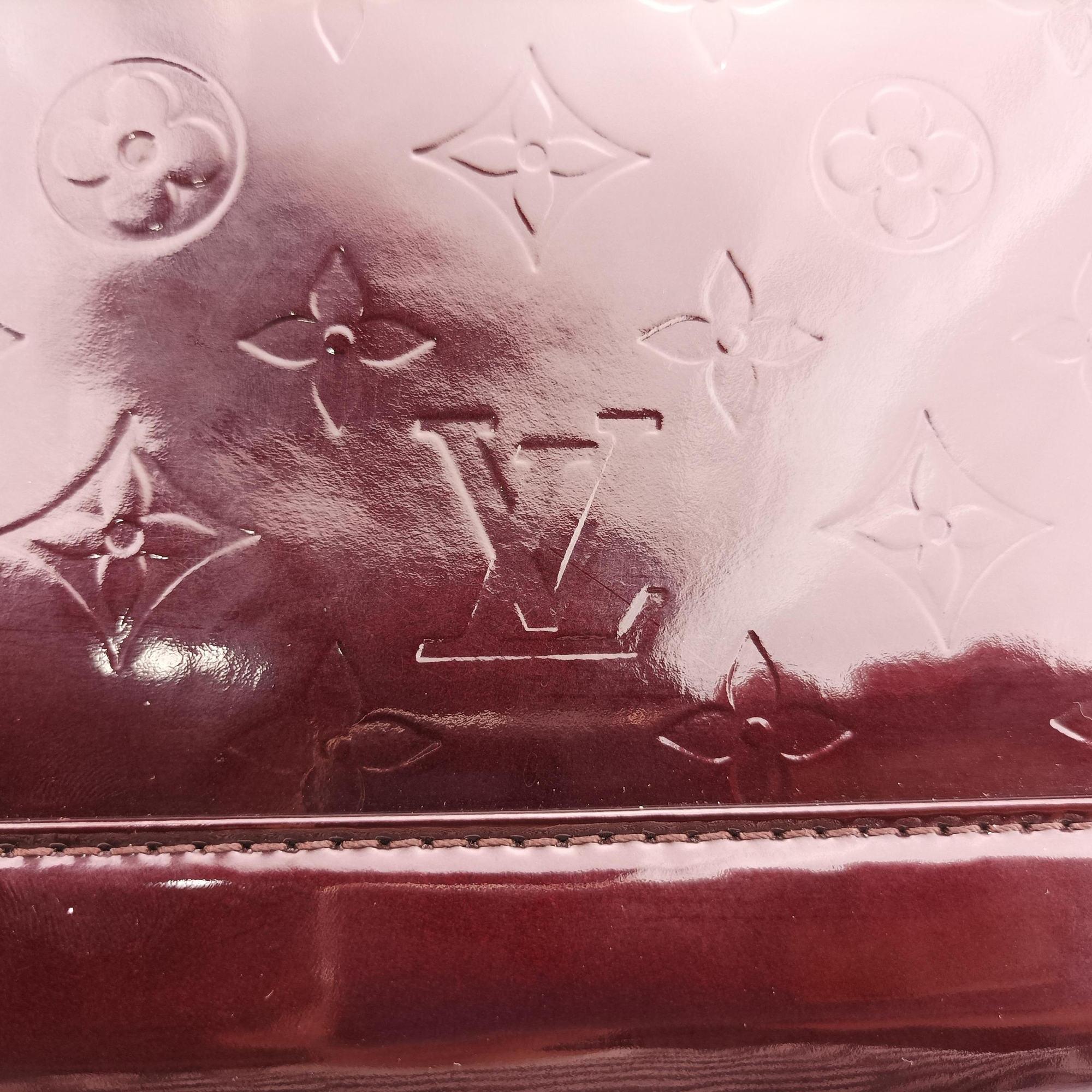 Pre-owned Louis Vuitton Alma GM Rouge Fauvist Vernis M91687 handbag | stylenewstar