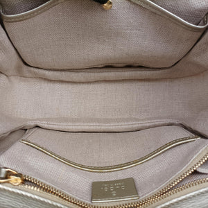 Pre-owned Gucci Bamboo Golden Leather 409398 shoulderbag | stylenewstar
