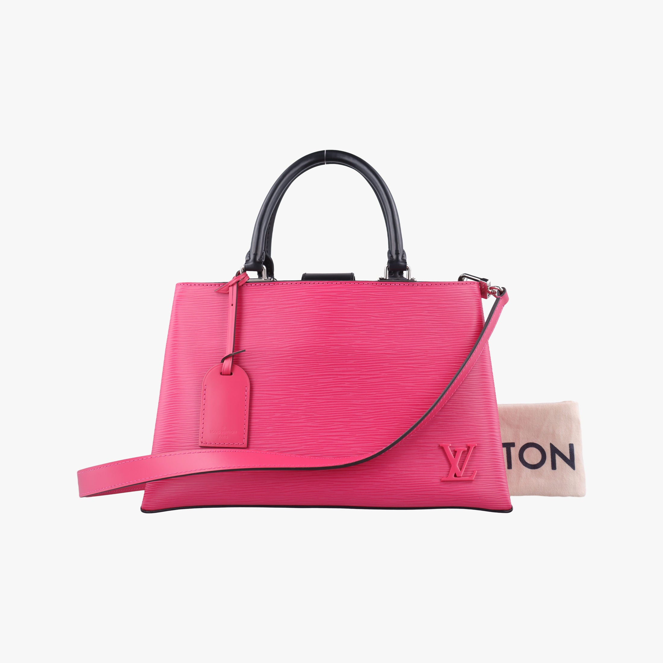 Pre-owned Louis Vuitton Kleber PM Freesia × Noir Epi M51347 shoulderbag | stylenewstar