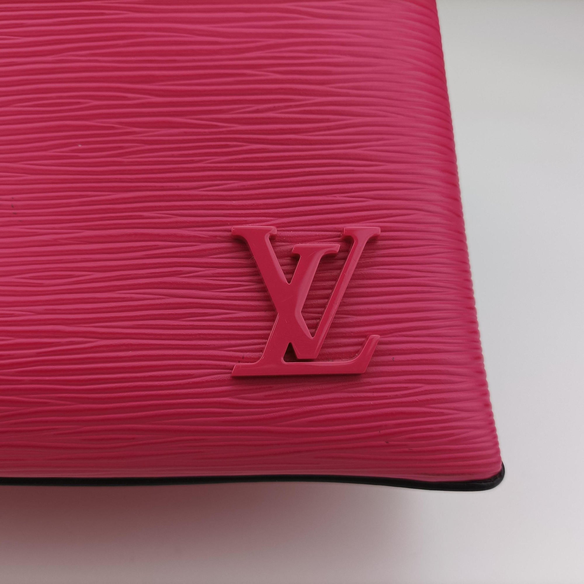 Pre-owned Louis Vuitton Kleber PM Freesia × Noir Epi M51347 shoulderbag | stylenewstar