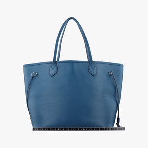 Secondhand Louis Vuitton Neverfull MM Cyan Epi M40930 shoulderbag | stylenewstar