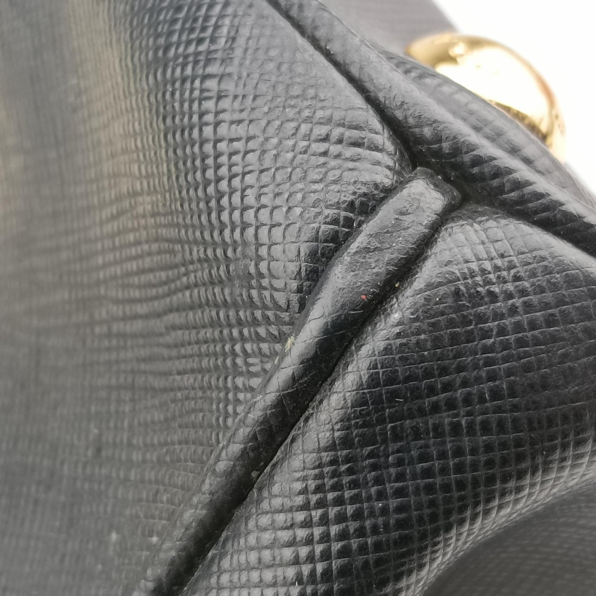 Pre-owned Prada Galleria Ivory × Black SAFFIANO Leather B2274C handbag | stylenewstar