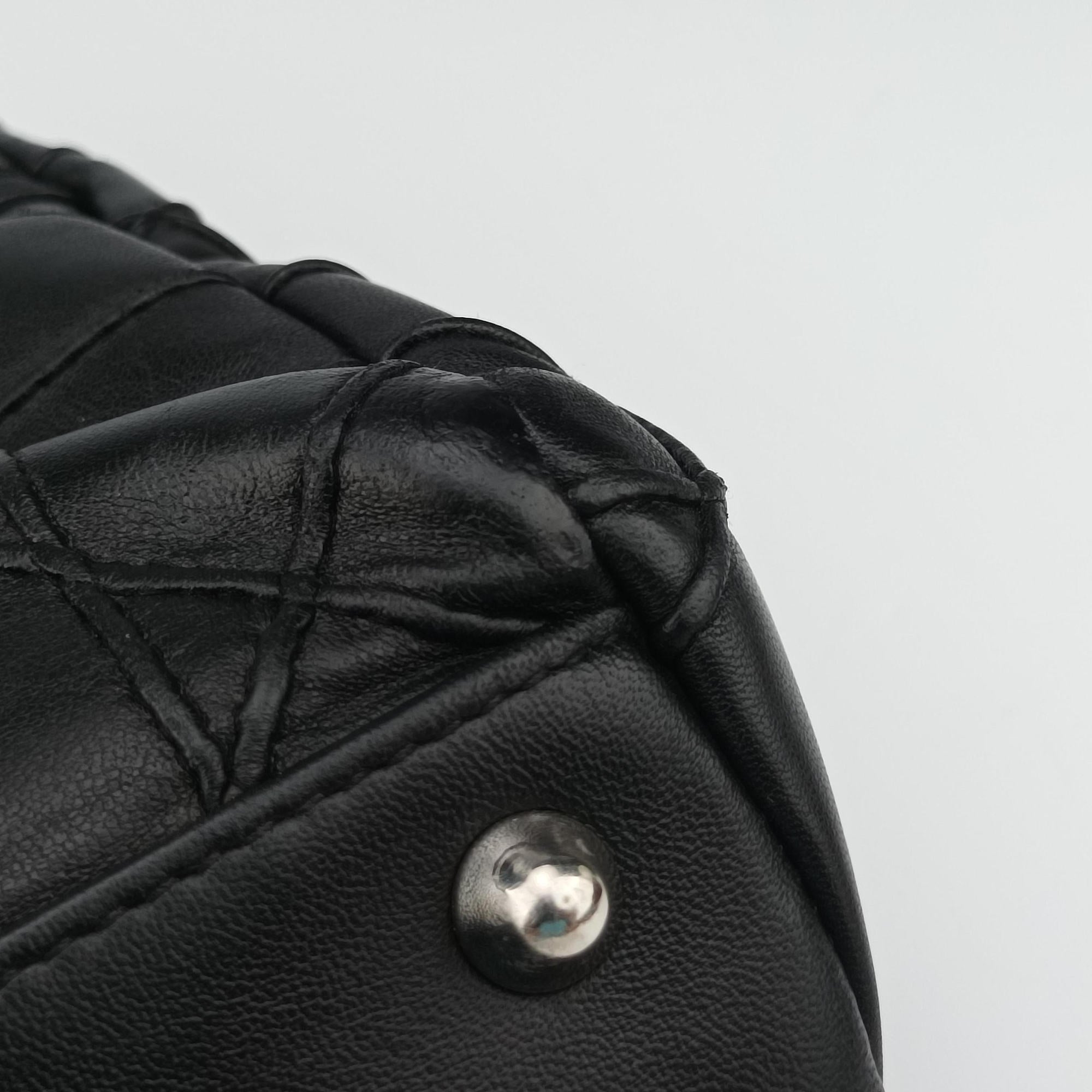 Pre-owned Christian Dior Cannage Soft Shopping Black lambskin  shoulderbag | stylenewstar