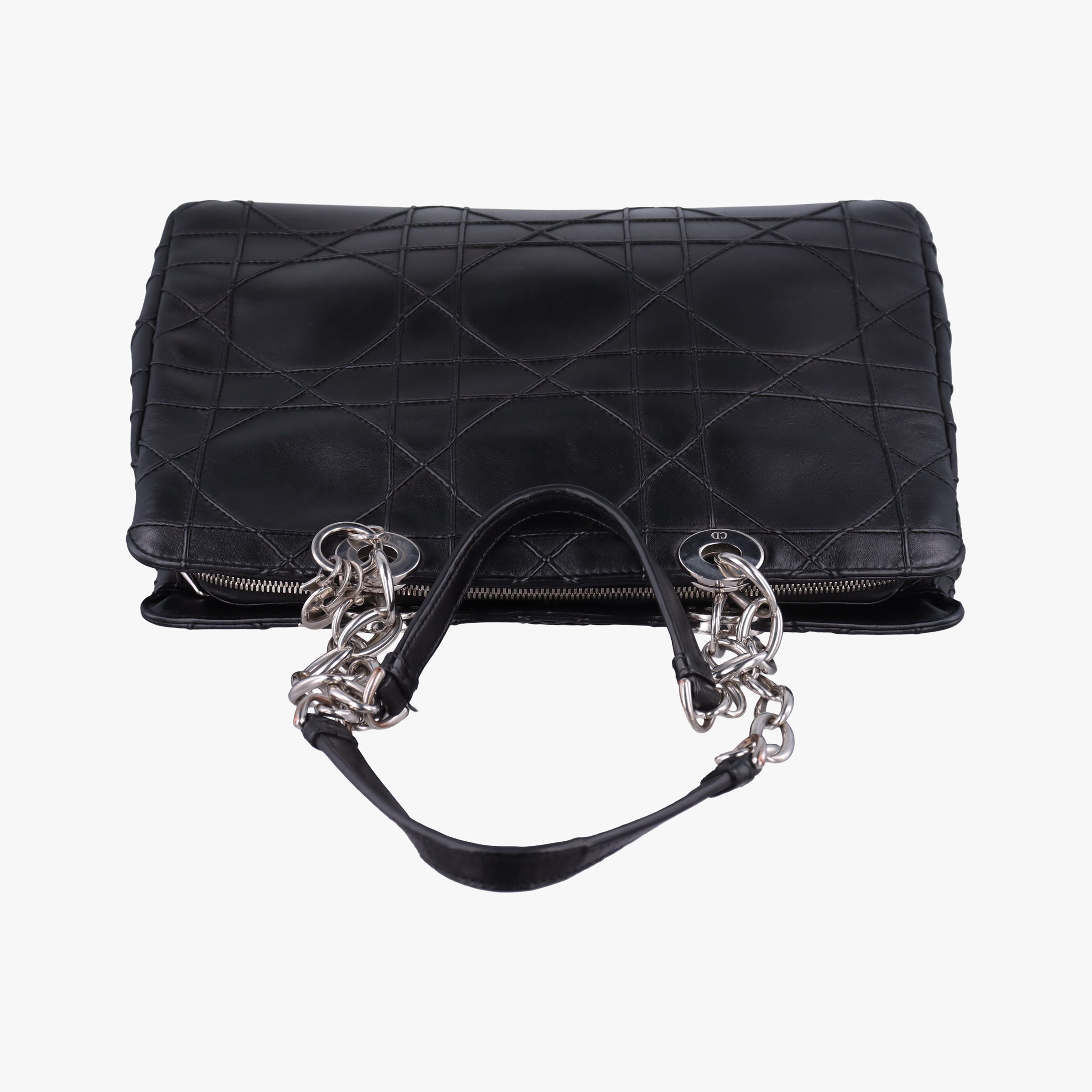 Pre-owned Christian Dior Cannage Soft Shopping Black lambskin  shoulderbag | stylenewstar