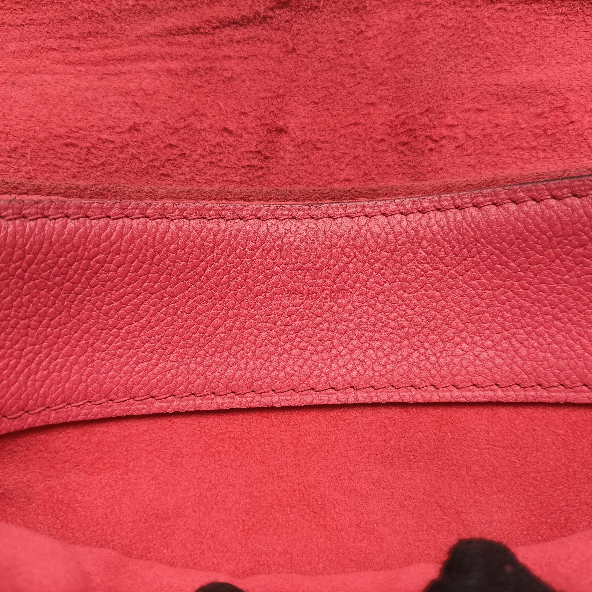 Vintage Louis Vuitton PALLAS Chain Brown×Poppy Petal Monogram Canvas×calf leather M41741 shoulderbag | stylenewstar