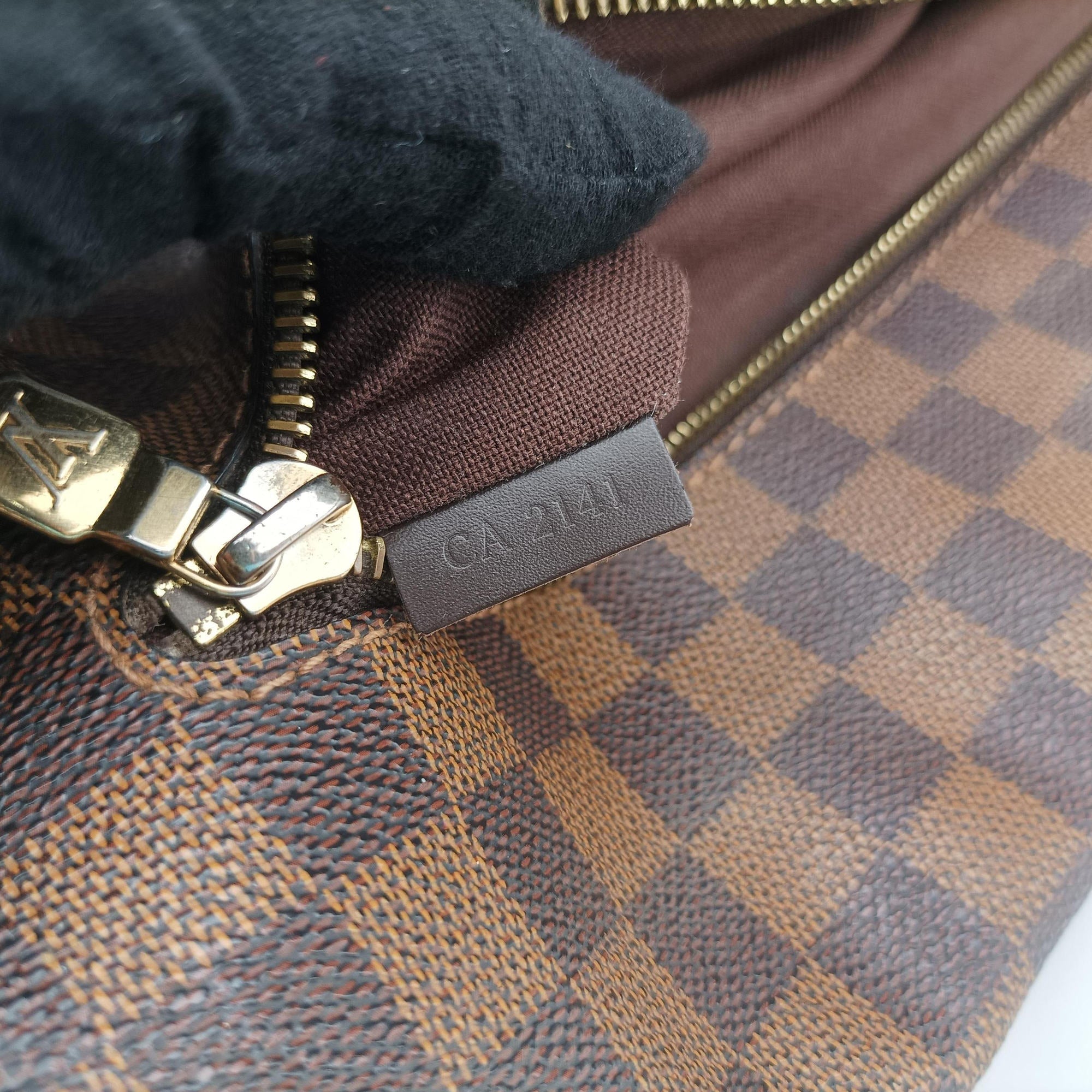 Vintage Louis Vuitton BROOKLYN MM EBENE Damier Canvas N51211 shoulderbag | stylenewstar