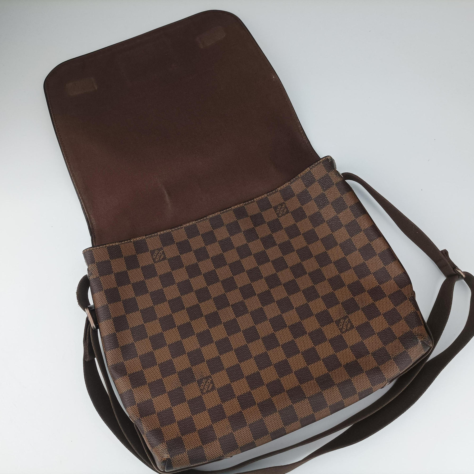 Vintage Louis Vuitton BROOKLYN MM EBENE Damier Canvas N51211 shoulderbag | stylenewstar