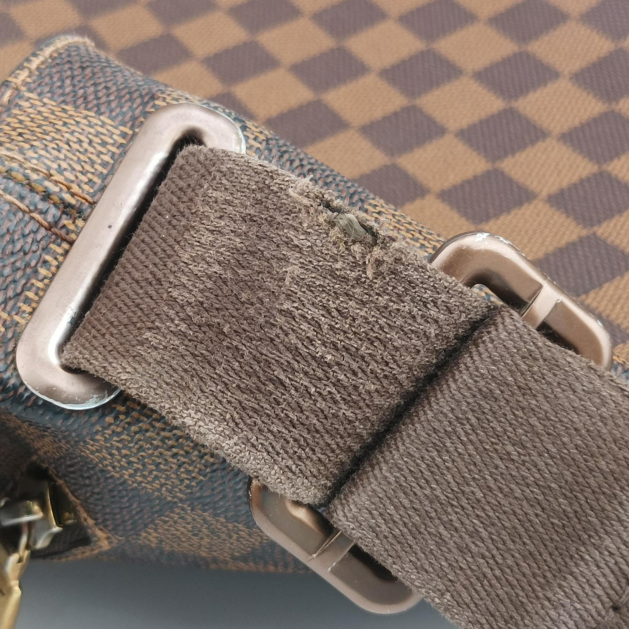 Vintage Louis Vuitton BROOKLYN MM EBENE Damier Canvas N51211 shoulderbag | stylenewstar