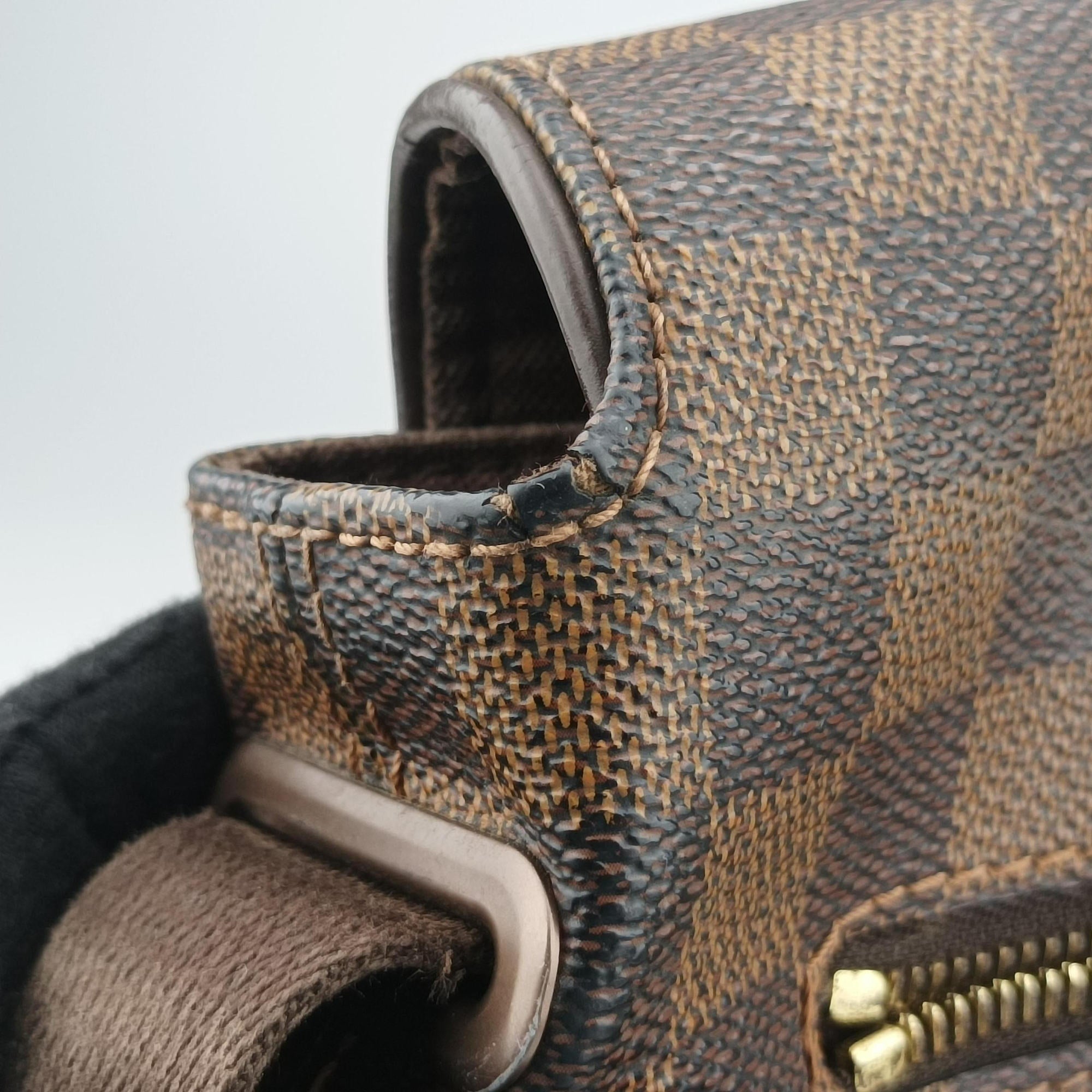 Vintage Louis Vuitton BROOKLYN MM EBENE Damier Canvas N51211 shoulderbag | stylenewstar