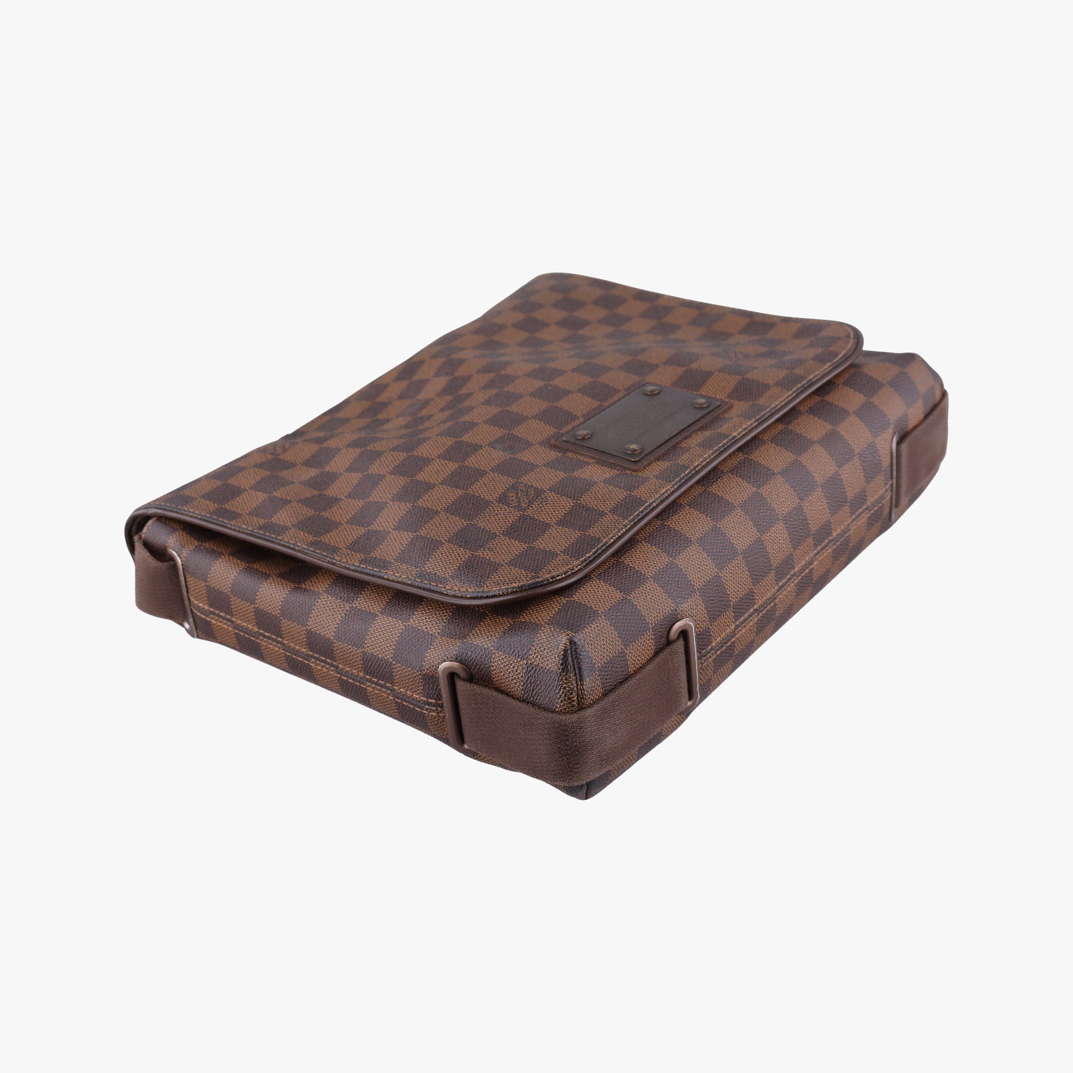 Vintage Louis Vuitton BROOKLYN MM EBENE Damier Canvas N51211 shoulderbag | stylenewstar