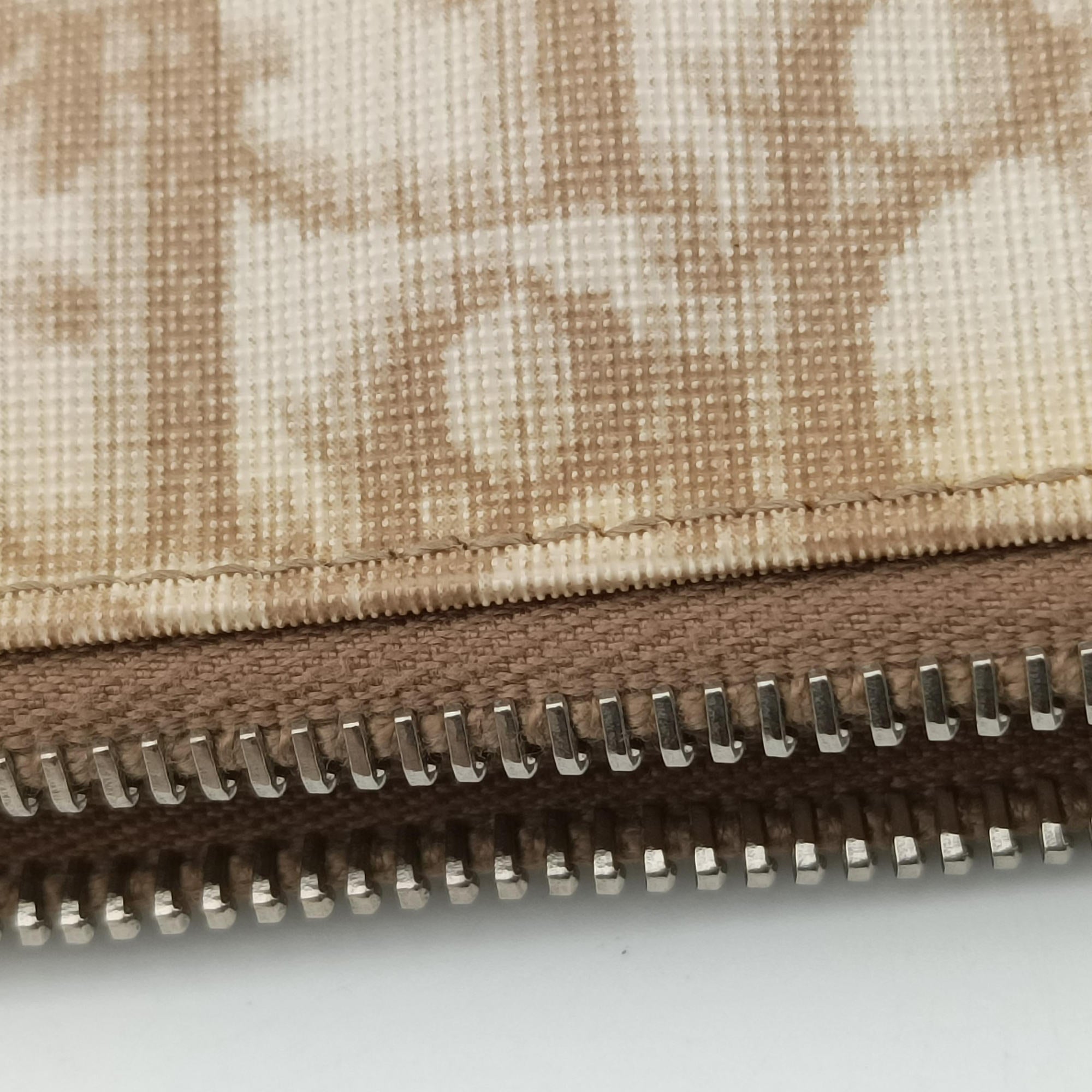 Pre-owned Christian Dior Saddle Beige PVC Coated Canvas Floral Embroidery  handbag | stylenewstar