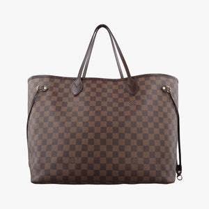 Pre-owned Louis Vuitton NEVERFULL　GM EBENE Damier　Canvas N51106 shoulderbag | stylenewstar