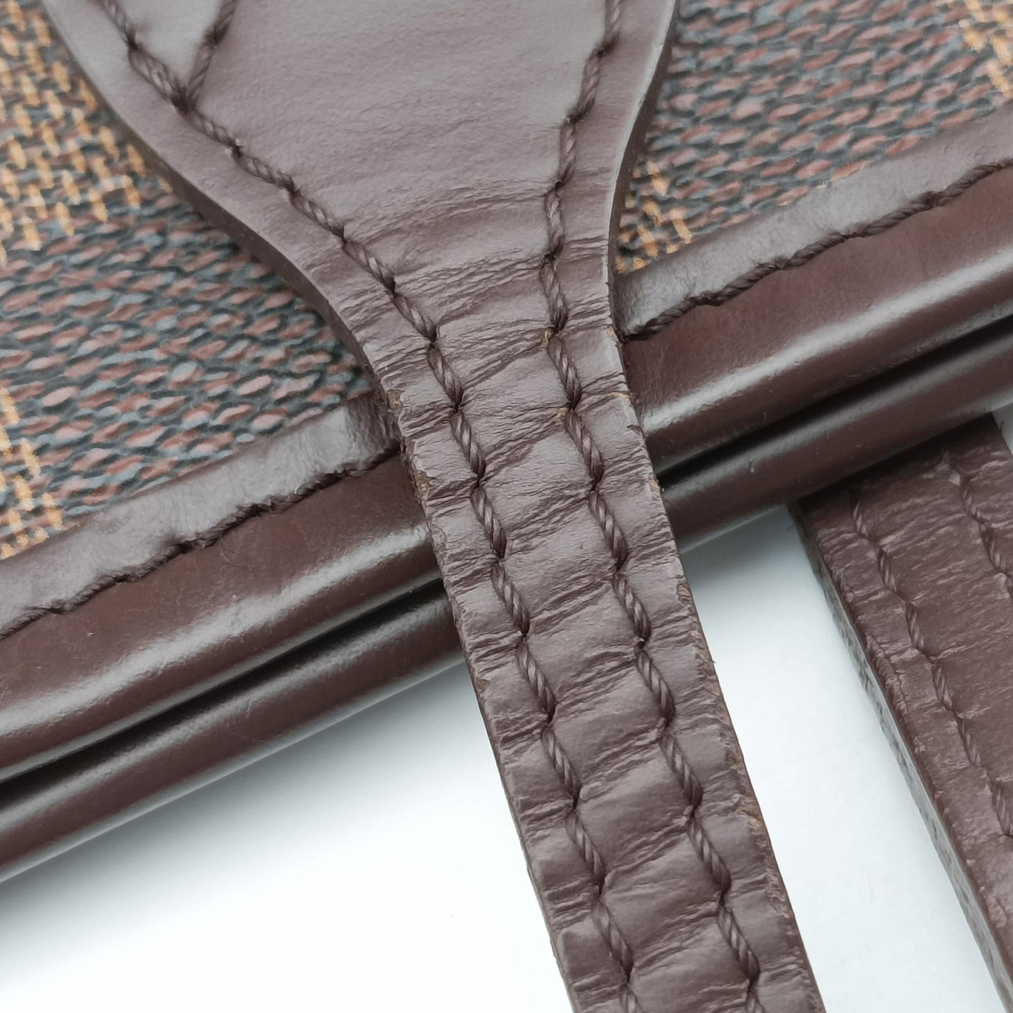 Pre-owned Louis Vuitton NEVERFULL　GM EBENE Damier　Canvas N51106 shoulderbag | stylenewstar
