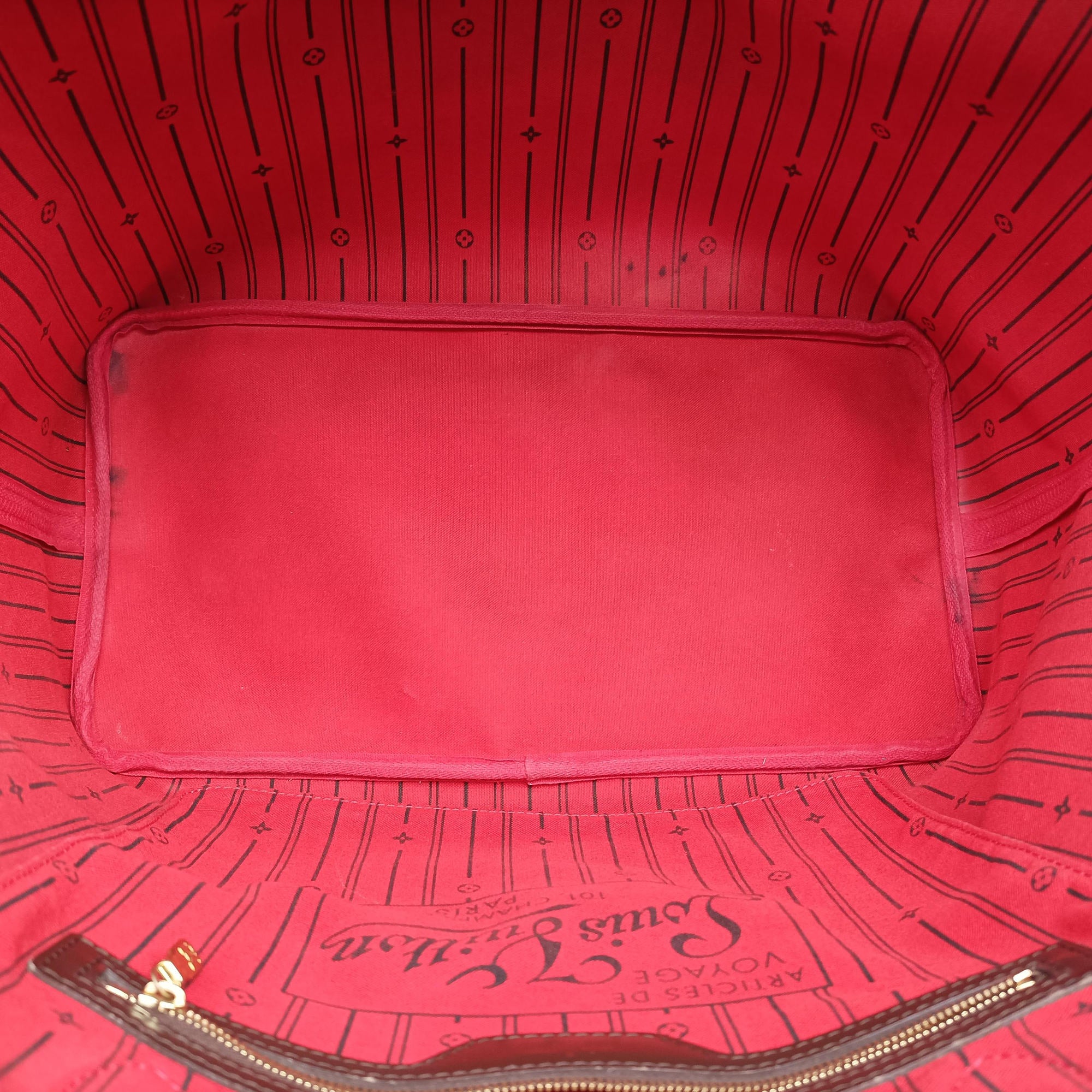 Pre-owned Louis Vuitton NEVERFULL　GM EBENE Damier　Canvas N51106 shoulderbag | stylenewstar