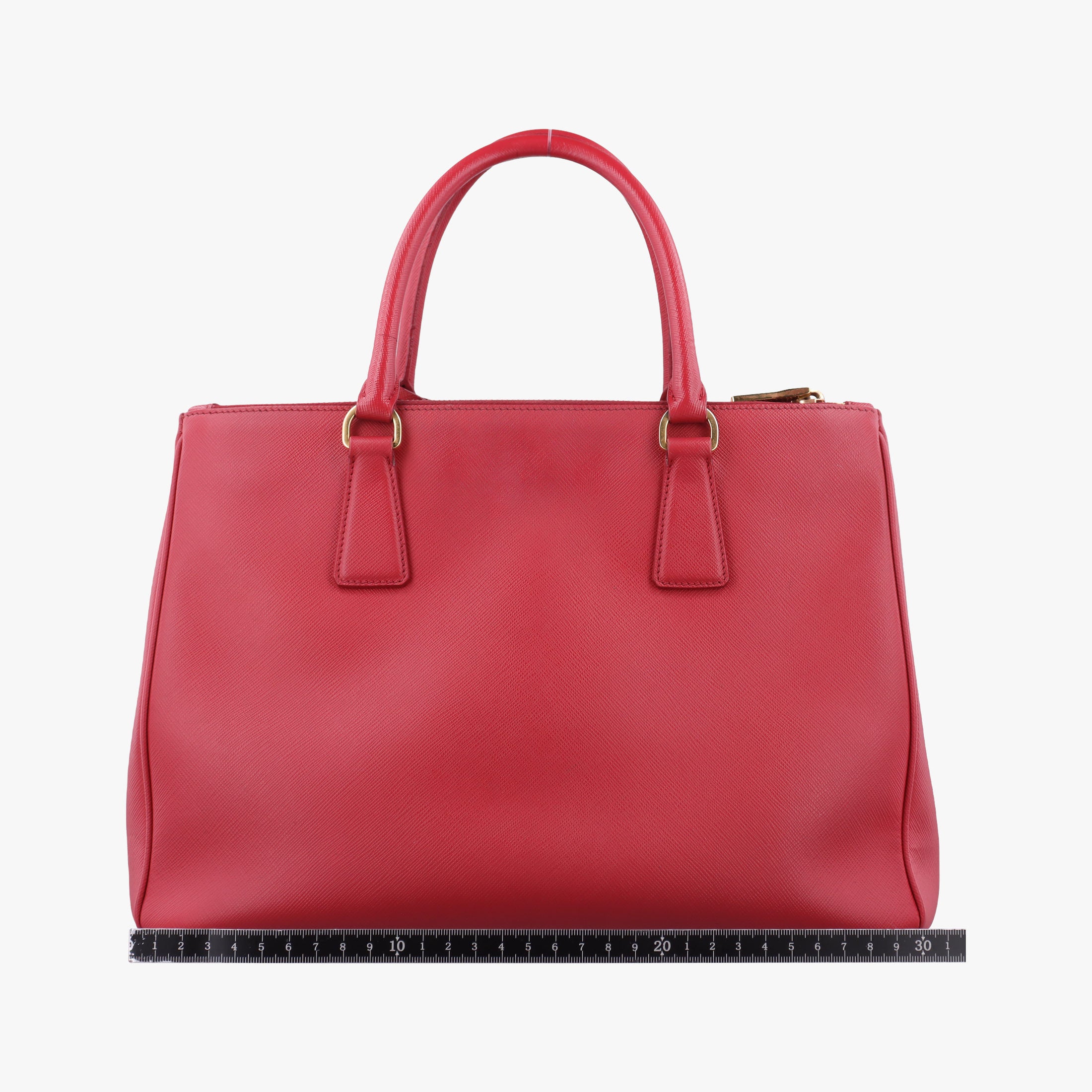 Pre-owned Prada Galleria Red SAFFIANO Leather BN1874 shoulderbag | stylenewstar