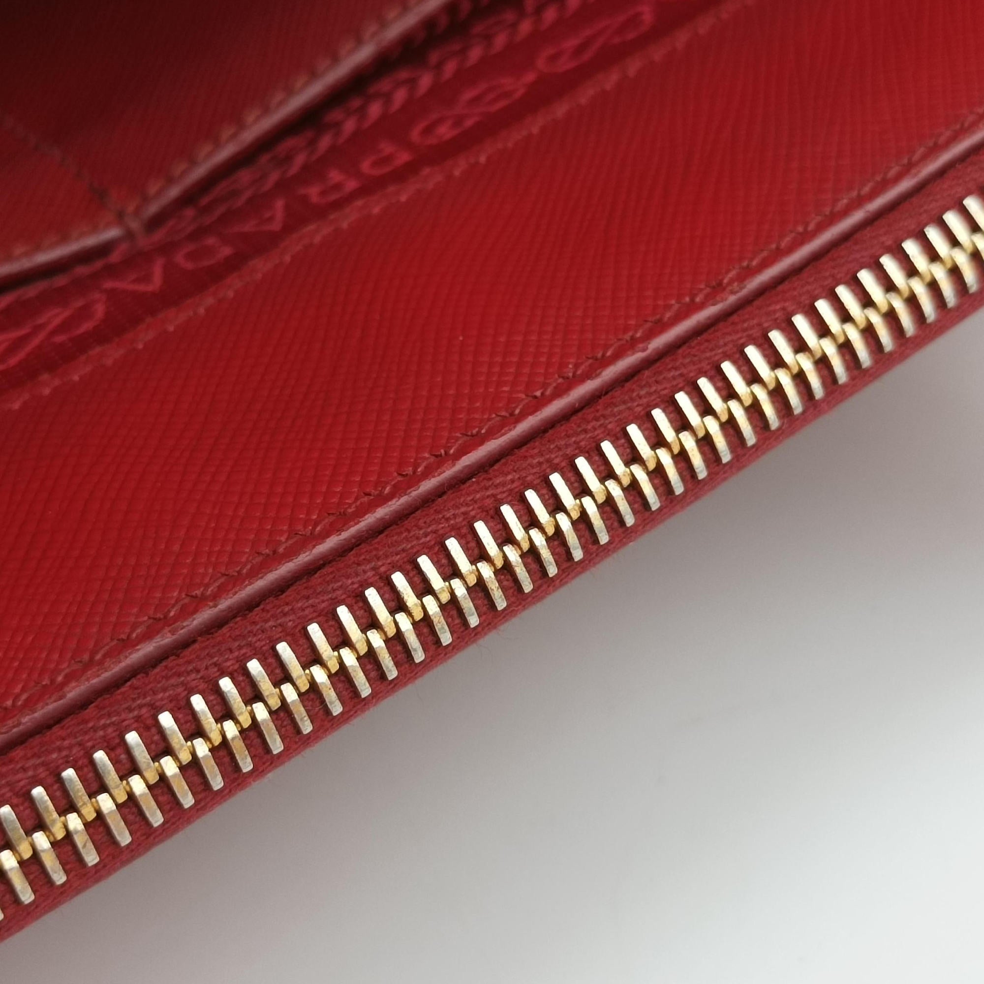 Pre-owned Prada Galleria Red SAFFIANO Leather BN1874 shoulderbag | stylenewstar