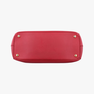 Pre-owned Prada Galleria Red SAFFIANO Leather BN1874 shoulderbag | stylenewstar