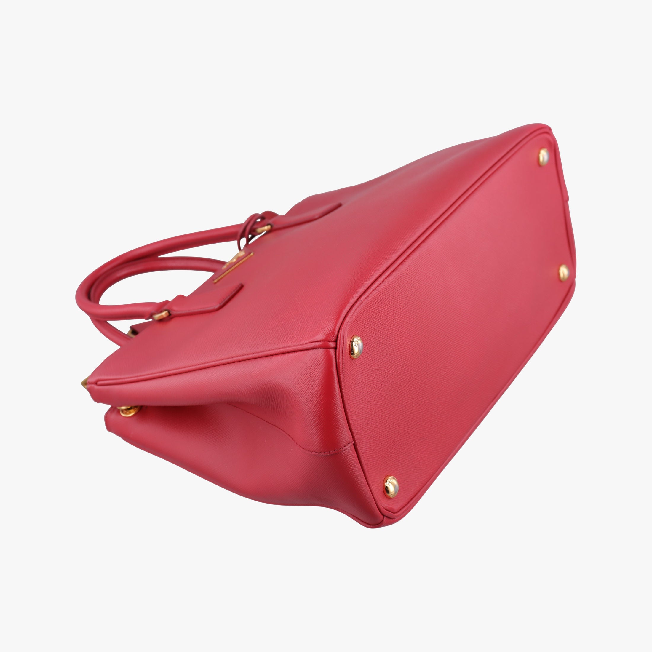 Pre-owned Prada Galleria Red SAFFIANO Leather BN1874 shoulderbag | stylenewstar