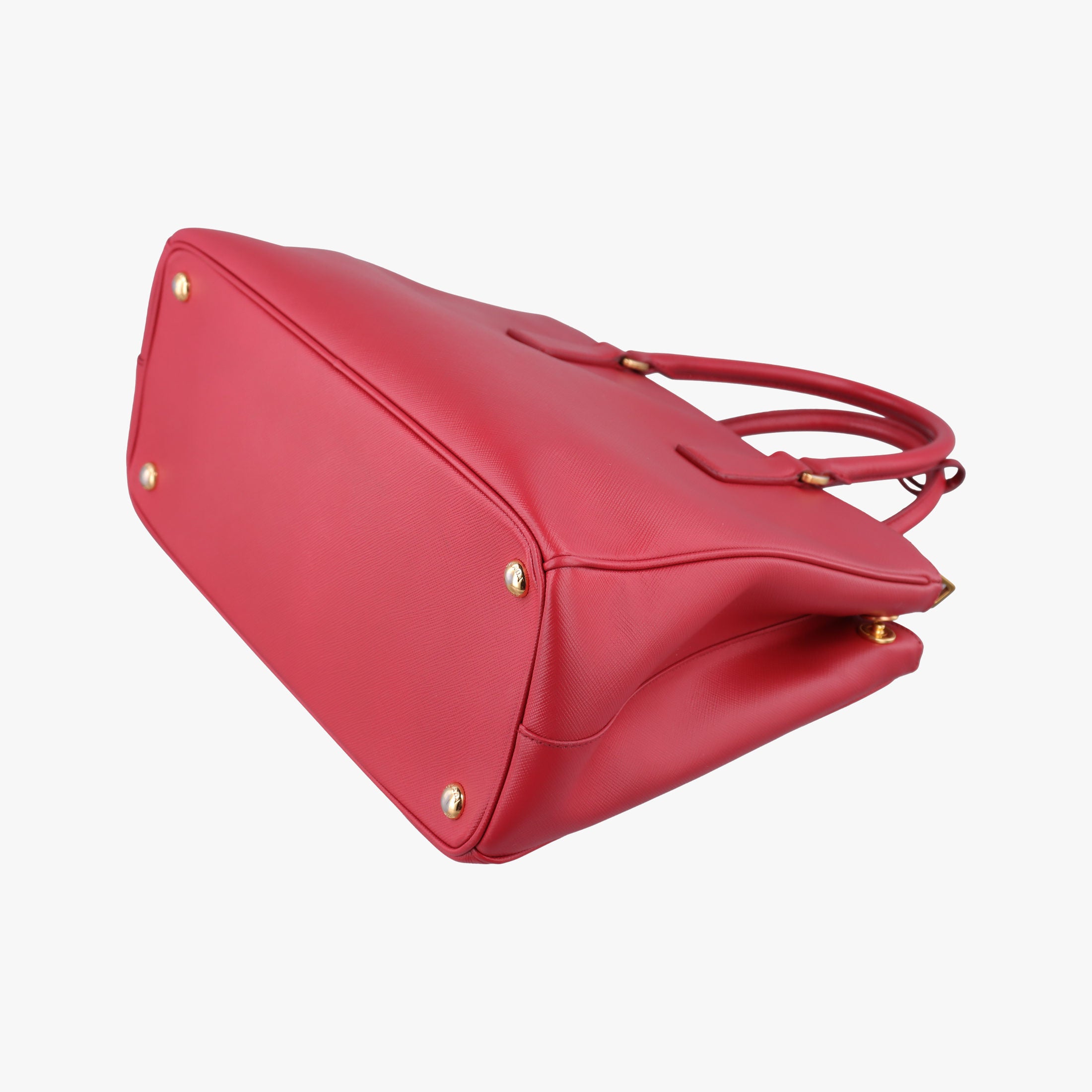 Pre-owned Prada Galleria Red SAFFIANO Leather BN1874 shoulderbag | stylenewstar