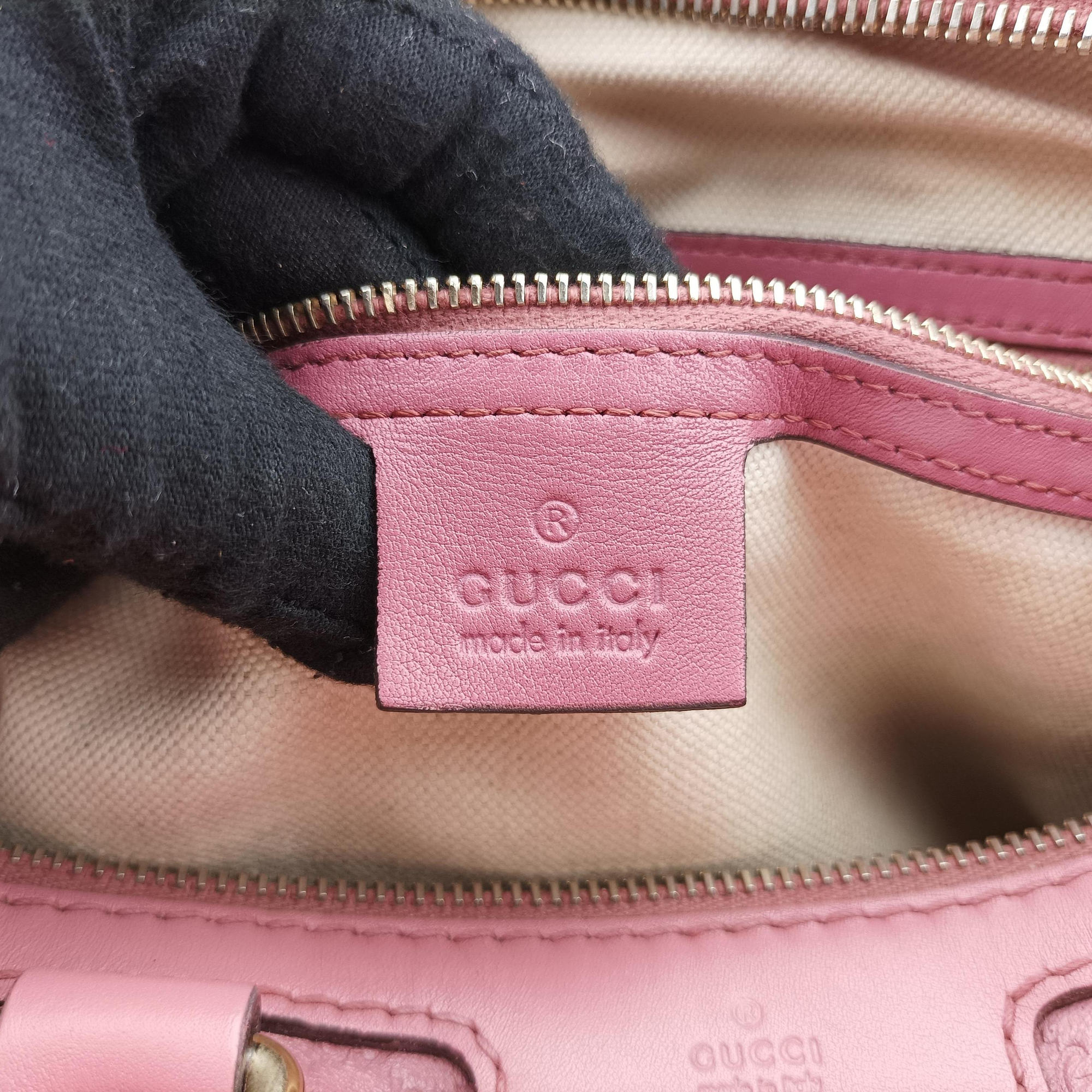 Secondhand Gucci Sherry Line Pink Leather 247205 shoulderbag | stylenewstar