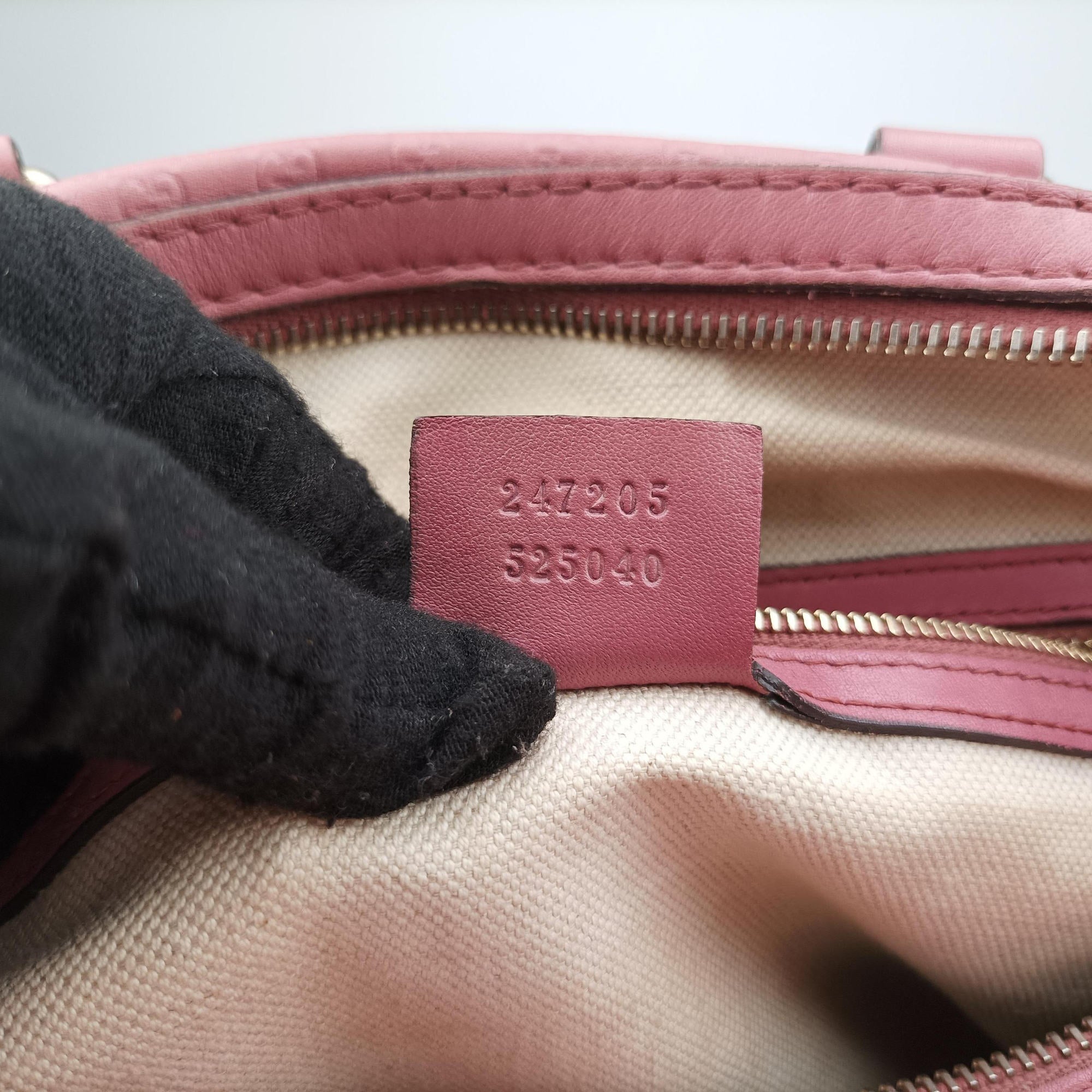 Secondhand Gucci Sherry Line Pink Leather 247205 shoulderbag | stylenewstar