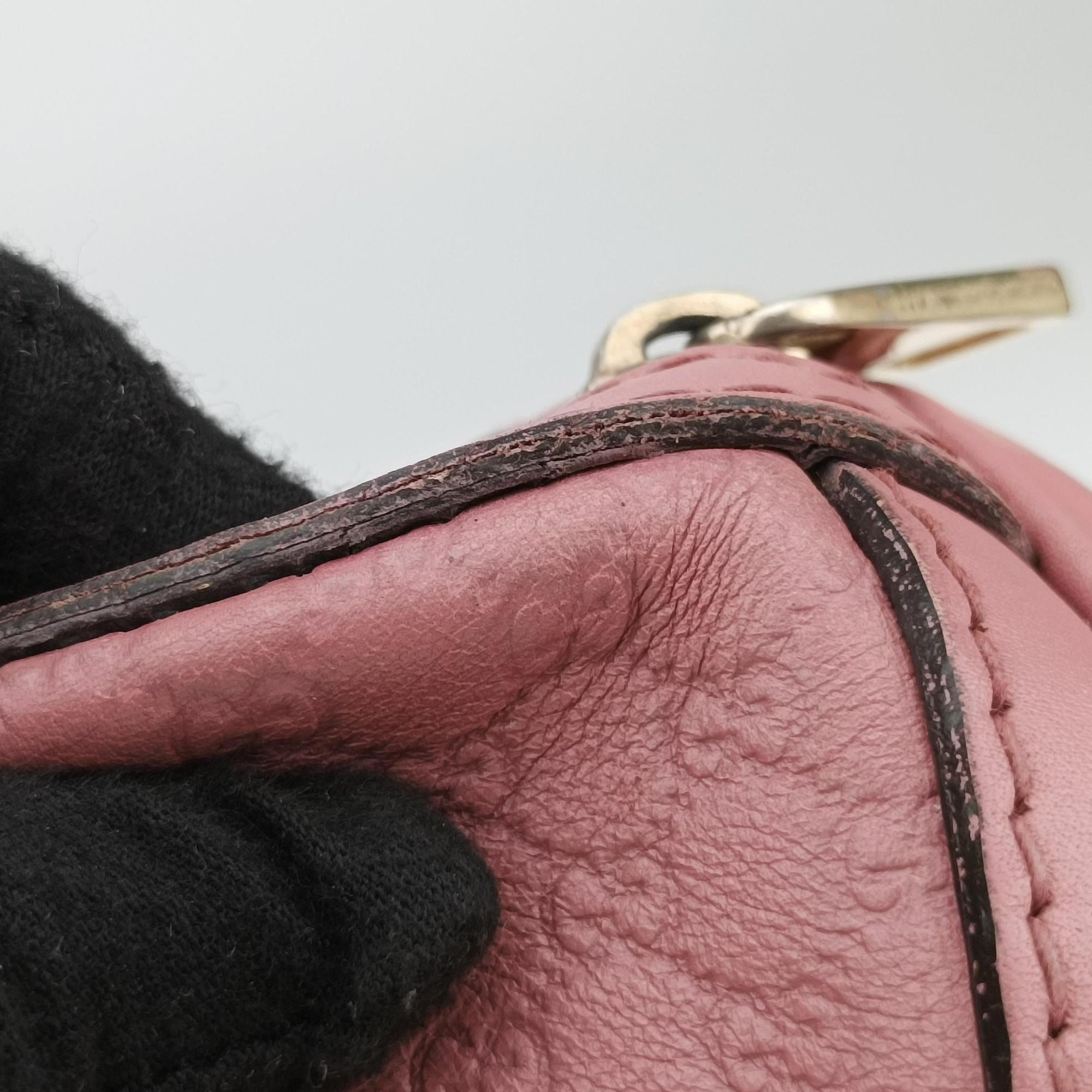 Secondhand Gucci Sherry Line Pink Leather 247205 shoulderbag | stylenewstar