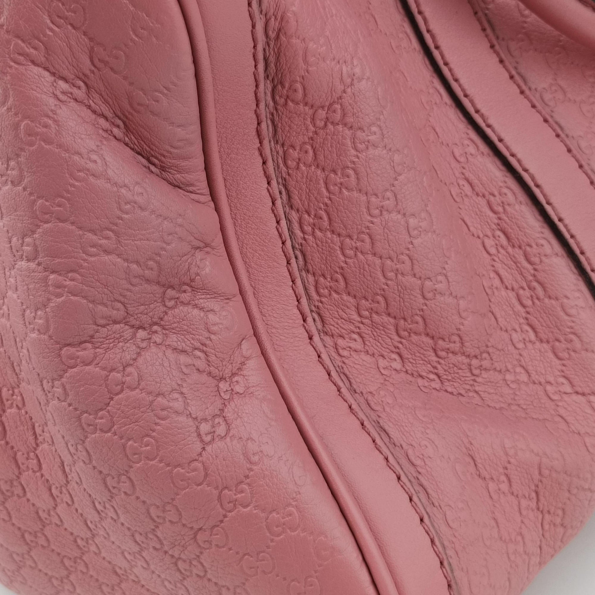 Secondhand Gucci Sherry Line Pink Leather 247205 shoulderbag | stylenewstar