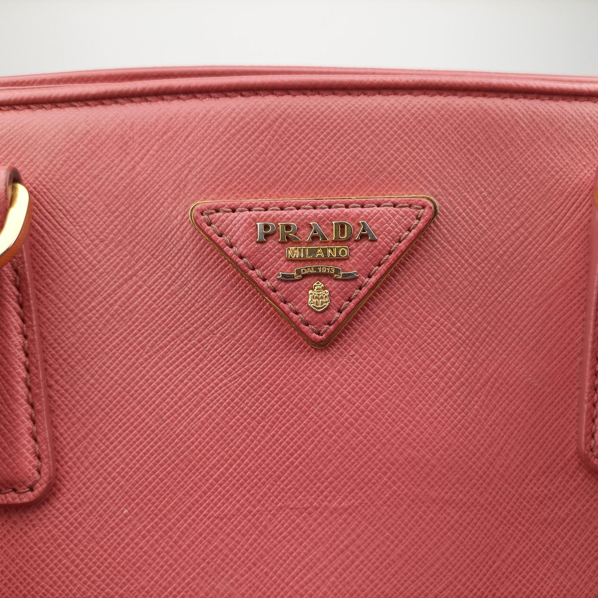 Secondhand Prada Promenade Pink SAFFIANO Leather BN2558 handbag | stylenewstar