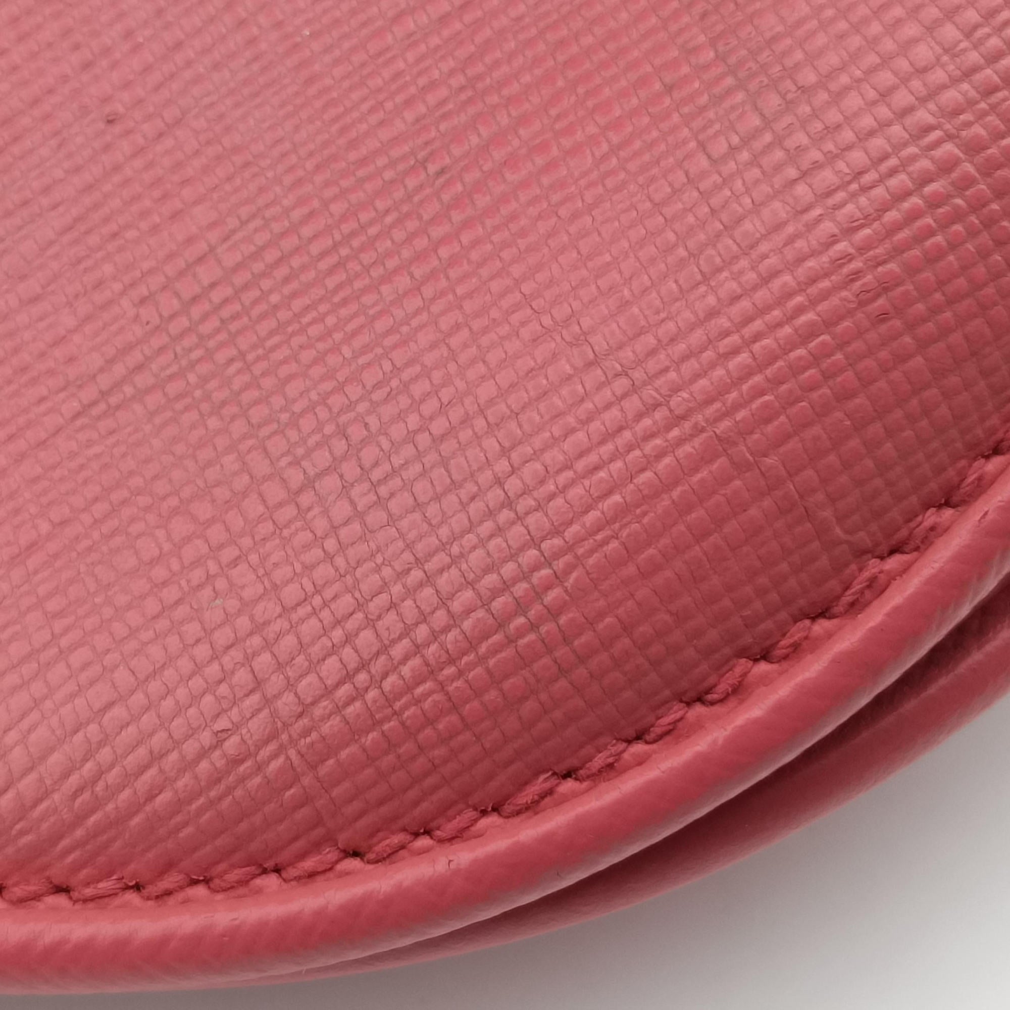 Secondhand Prada Promenade Pink SAFFIANO Leather BN2558 handbag | stylenewstar