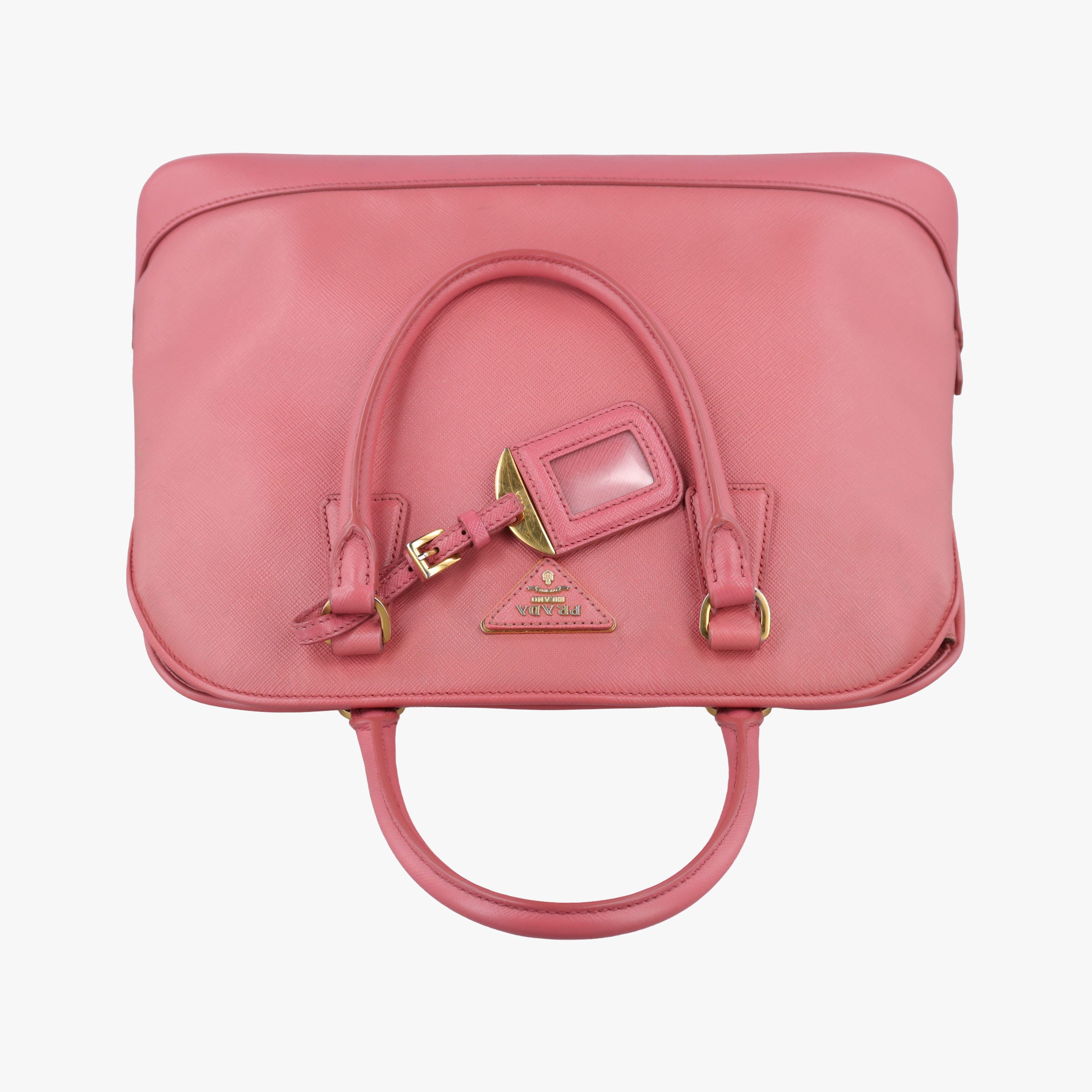 Secondhand Prada Promenade Pink SAFFIANO Leather BN2558 handbag | stylenewstar