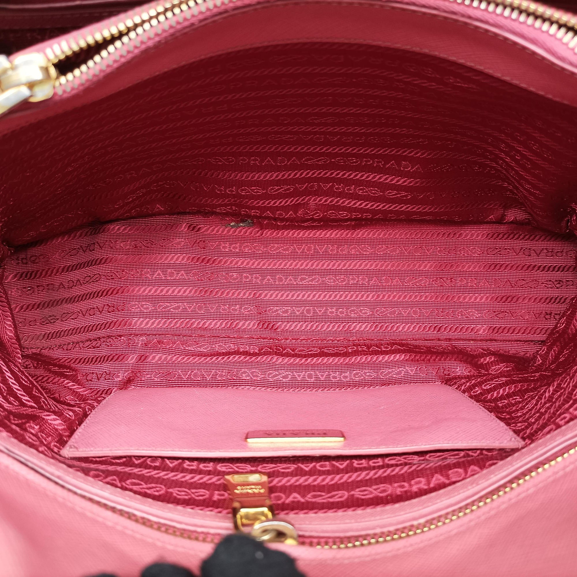 Secondhand Prada Promenade Pink SAFFIANO Leather BN2558 handbag | stylenewstar