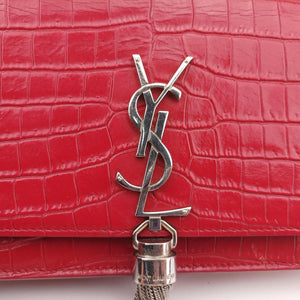 Pre-owned Yves Saint Laurent KATE Red Leather 452159 shoulderbag | stylenewstar