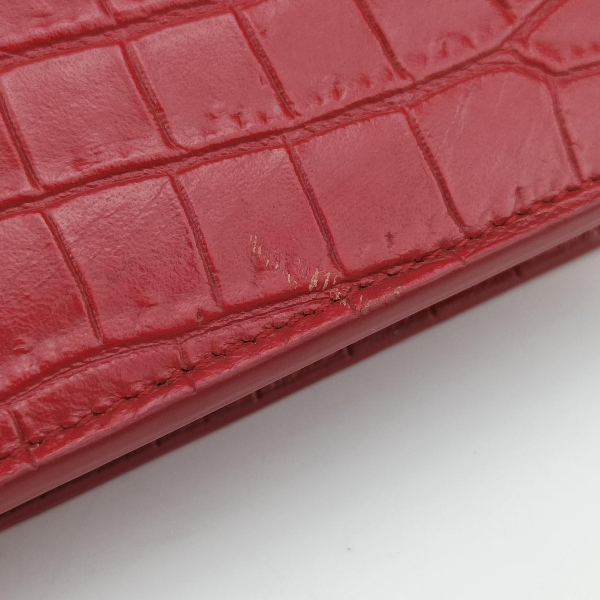 Pre-owned Yves Saint Laurent KATE Red Leather 452159 shoulderbag | stylenewstar
