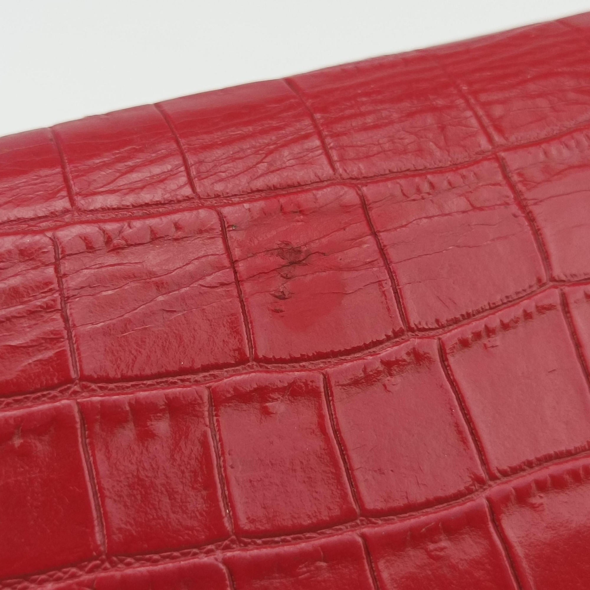 Pre-owned Yves Saint Laurent KATE Red Leather 452159 shoulderbag | stylenewstar