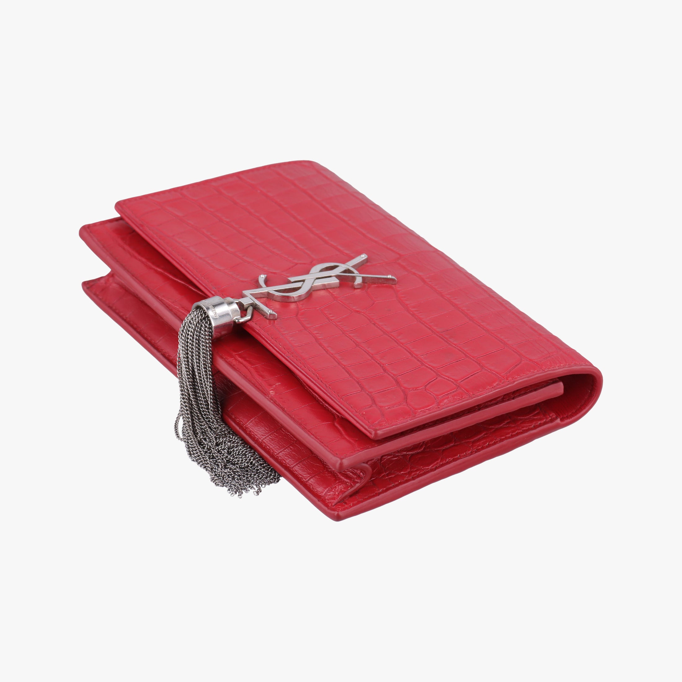Pre-owned Yves Saint Laurent KATE Red Leather 452159 shoulderbag | stylenewstar