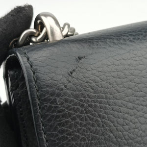Pre-owned Gucci Dionysus Black Leather 421970 shoulderbag | stylenewstar