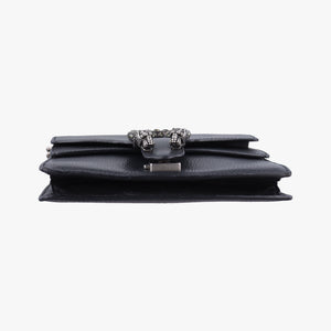 Pre-owned Gucci Dionysus Black Leather 421970 shoulderbag | stylenewstar